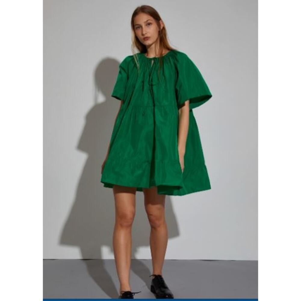 SAINT ART Women's Black Lara Balloon Puff Sleeve Dress XS NWT 245